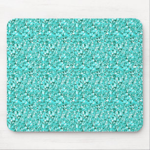 Druzy Kristall - Aquamarineblau Mousepad