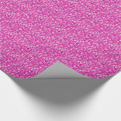 Druzy Kristall - fuchsienrosa Geschenkpapier (Ecke)
