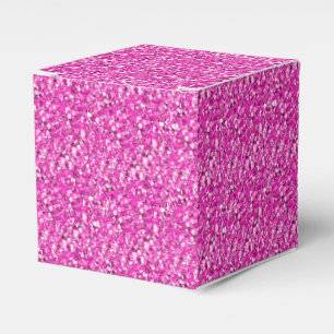 Druzy Kristall - Fuchsienrosa Geschenkschachtel