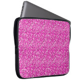 Druzy Kristall - fuchsienrosa Laptopschutzhülle (Vorne Rechts)