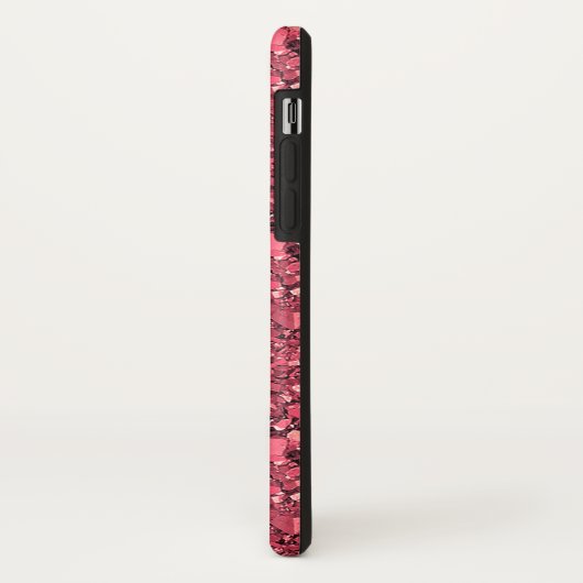 Druzy Kristall - Granatrot Case-Mate iPhone Hülle (Hinten/Links)