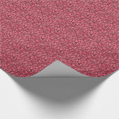Druzy Kristall - Granatsrot Geschenkpapier (Ecke)