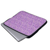 Druzy Kristall - helle Orchidee Laptopschutzhülle (Vorne Knopf)