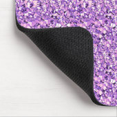 Druzy Kristall - helle Orchidee Mousepad (Ecke)