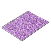 Druzy Kristall - helle Orchidee Notizblock (Linke Seite)
