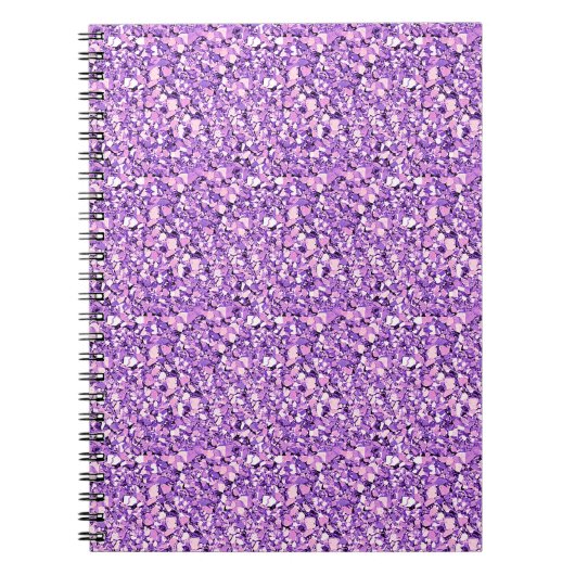 Druzy Kristall - helle Orchidee Notizblock (Vorderseite)