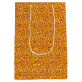 Druzy Kristall - Mandarine orange Mittlere Geschenktüte (Rückseite)