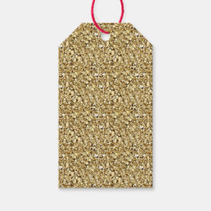 Druzy Kristall - metallisches Gold Geschenkanhänger