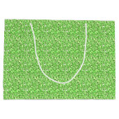 Druzy kristall - peridot green große geschenktüte (Rückseite)