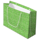 Druzy kristall - peridot green große geschenktüte (Vorderseite Schrägansicht)