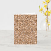 Druzy Kristall - Rose Karte (Gelbe Blume)