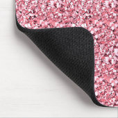 Druzy Kristall - Rose Quarz pink Mousepad (Ecke)