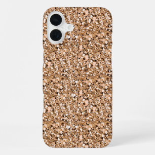 Druzy-Kristall - Roségold-Farbe iPhone 16 Plus Hülle
