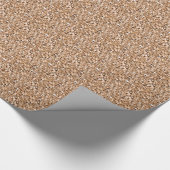 Druzy Kristall - Rosengoldfarbe Geschenkpapier (Ecke)