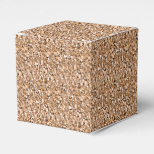 Druzy Kristall - Rosengoldfarbe Geschenkschachtel