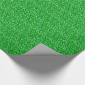 Druzy Kristall - smaragdgrün Geschenkpapier (Ecke)