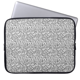 Druzy Kristall - weißes Goldfarbe Laptopschutzhülle