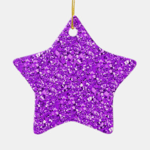 Druzy-Quarzkristalle - Amethystpurpur Keramikornament