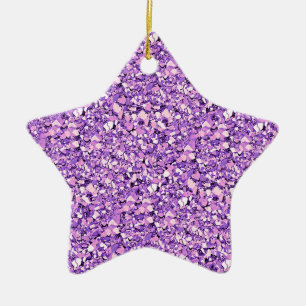 Druzy Quarzkristalle - heller Orchid Keramik Ornament