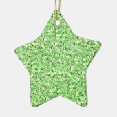 Druzy Quarzkristalle - peridot green Keramik Ornament (Links)