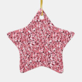 Druzy Quarzkristalle - Rose Quarz rosa Keramikornament (Hinten)