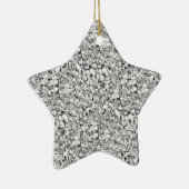 Druzy Quarzkristalle - weiß, goldfarben Keramik Ornament (Rechts)