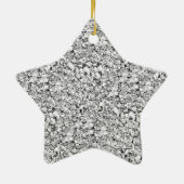 Druzy Quarzkristalle - weiß, goldfarben Keramik Ornament (Hinten)