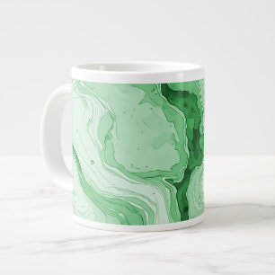 Druzy-Wald-Grün-Achat-Look  Jumbo-Tasse