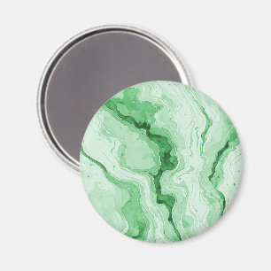 Druzy-Wald-Grün-Achat-Look Magnet