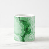 Druzy-Wald-Grün-Achat-Optik Kaffeetasse (Mittel)