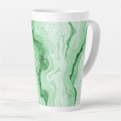 Druzy-Wald-Grün-Achat-Optik  Milchtasse (Rechte Ecke)