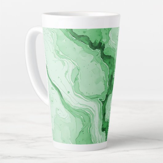 Druzy-Wald-Grün-Achat-Optik  Milchtasse (Linke Ecke)