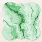 Druzy-Wald-Grün-Achat-Optik Untersetzer (Vorderseite)