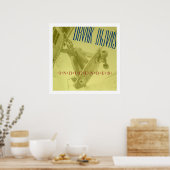 DRVNK INJVNS- Indigenous POSTER 24"x 24" (Küche)