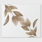 Dry Aesthetic Leafs Geschenkpapier (Flach)