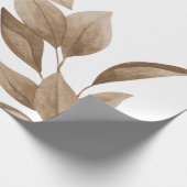 Dry Aesthetic Leafs Geschenkpapier (Ecke)