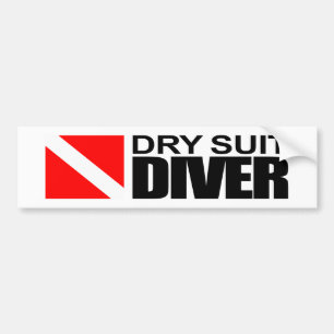 Dry Anzug Diver Autoaufkleber