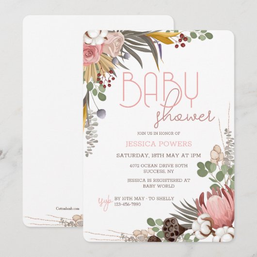 Dry Blume - Einladung (Vorne/Hinten)