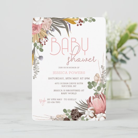 Dry Blume - Einladung (Stehend Vorderseite)