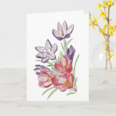 Dry Blume Geburtstagkarte Karte (Gelbe Blume)