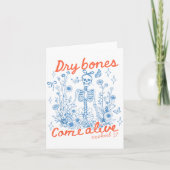 Dry Bones Come Alive Christian Funny Skeleton Hall Karte (Vorderseite)