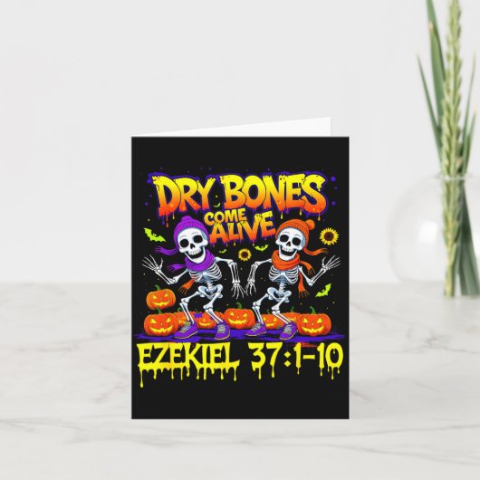 Dry Bones Come Alive Ezekiel 37 Bible Verse Christ Karte (Vorderseite)