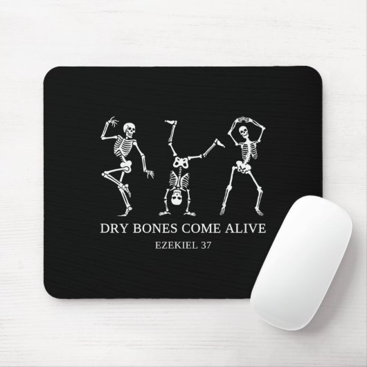 Dry Bones Come Alive Ezekiel 37 Funny Skeleton Hal Mousepad (Mit Mouse)