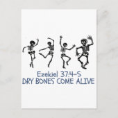 Dry Bones Come Alive Funny Christlich Halloween Einladungspostkarte (Vorderseite)