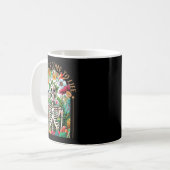 Dry Bones Come Alive Funny Skeleton Floral Christi Kaffeetasse (Vorderseite Links)