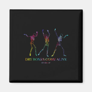 Dry Bones Come Alive Funny Skelett Tanz 3 Magnet