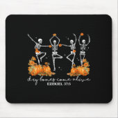 Dry Bones Come Alive Halloween Skeleton Dancing Ch Mousepad (Vorne)
