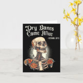 Dry Bones Come Alive Skeleton Floral Christian Hal Karte (Gelbe Blume)
