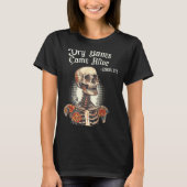 Dry Bones Come Alive Skeleton Floral Christian Hal T-Shirt (Vorderseite)