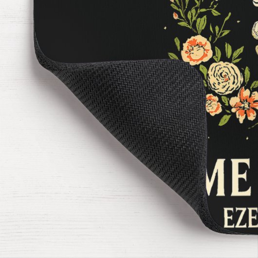 Dry Bones Come To Life Dancing Floral Skeleton Mousepad (Ecke)